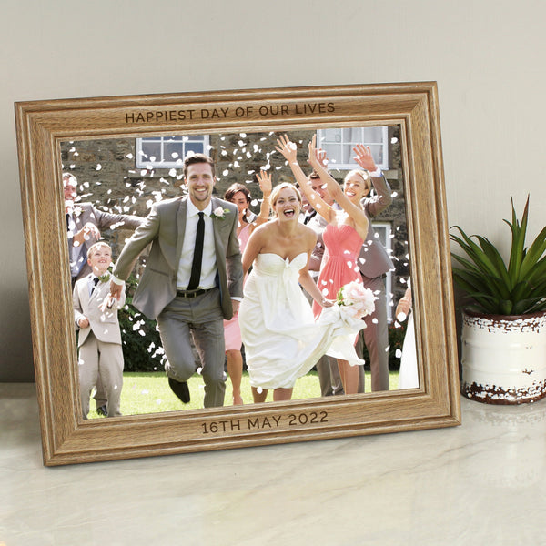 Personalised Free Text 10x8 Wooden Frame
