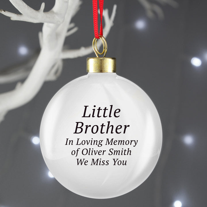 Personalised Free Text Christmas Bauble