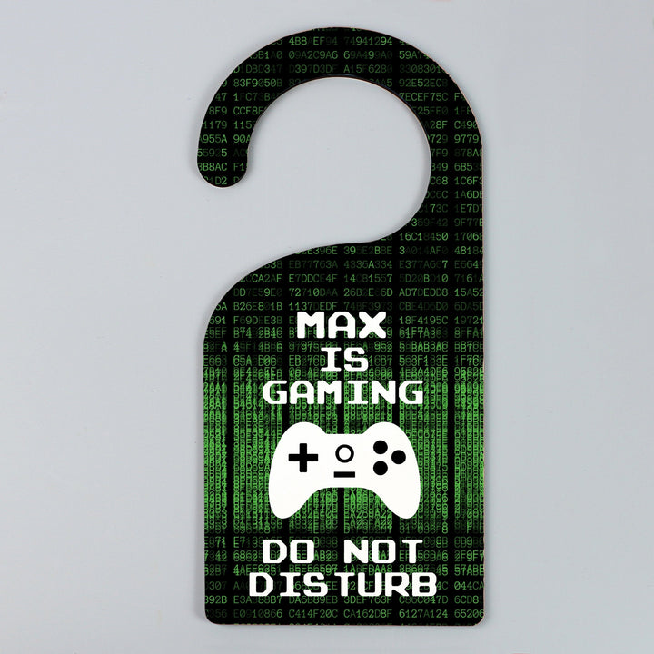 Personalised Gaming Door Hanger