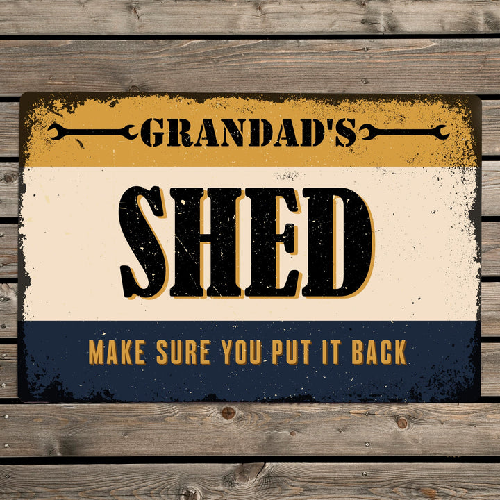 Personalised Garage Metal Sign - Father's Day gift