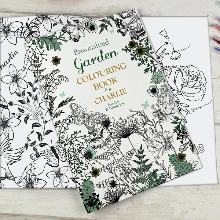 Personalised Gardening Colouring Book