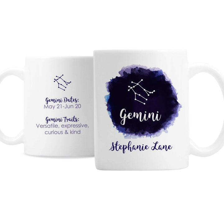 Personalised Gemini Zodiac Star Sign Mug (May 21st - June 20th)