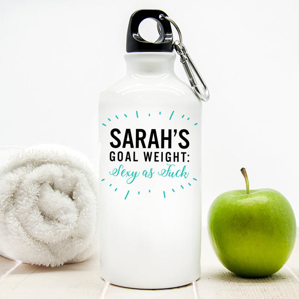 Personalised Goal Weight Water Bottle