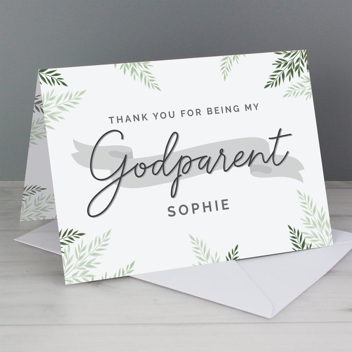 Personalised Godparent Card