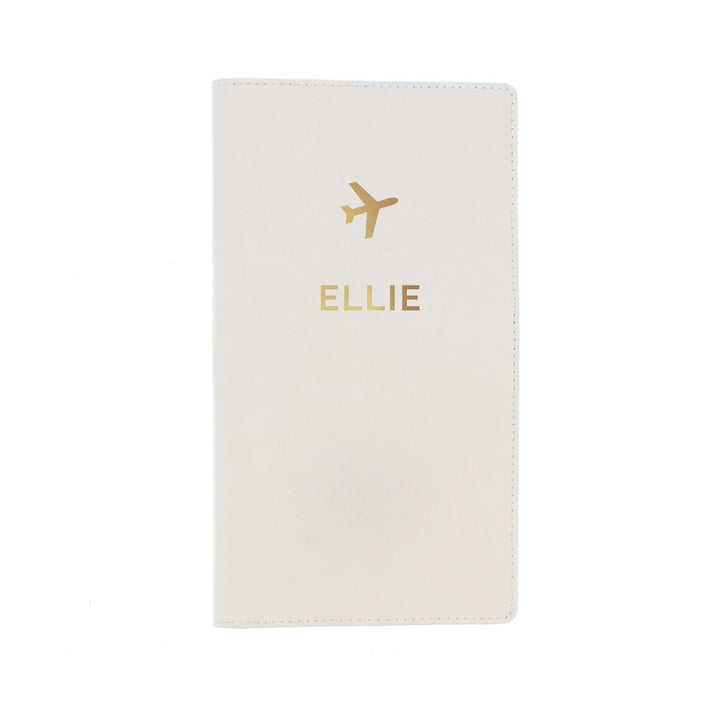Personalised Gold Name Travel Document Holder