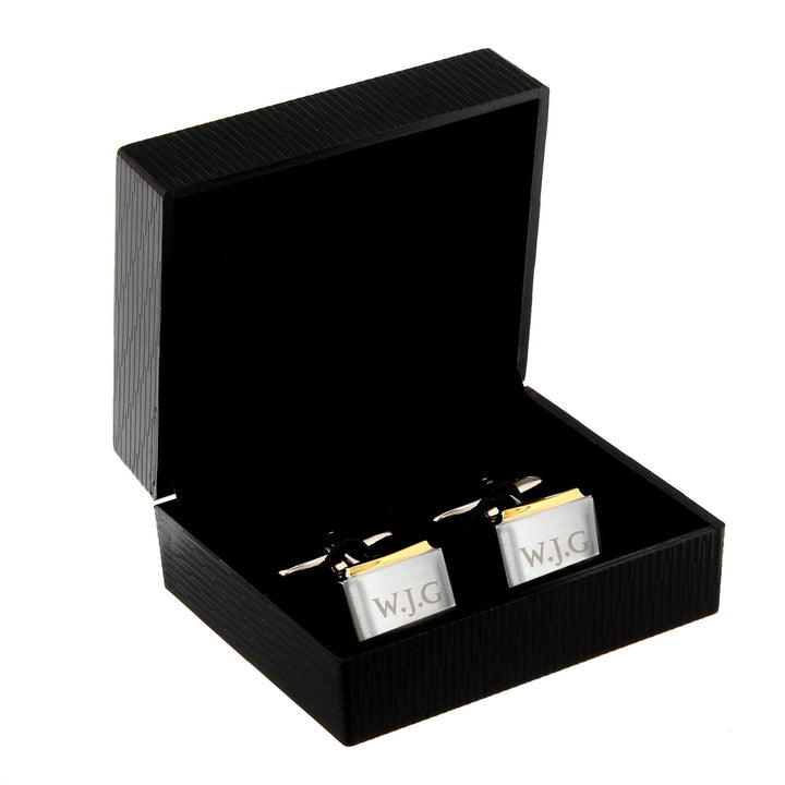 Personalised Gold Plated Cufflinks