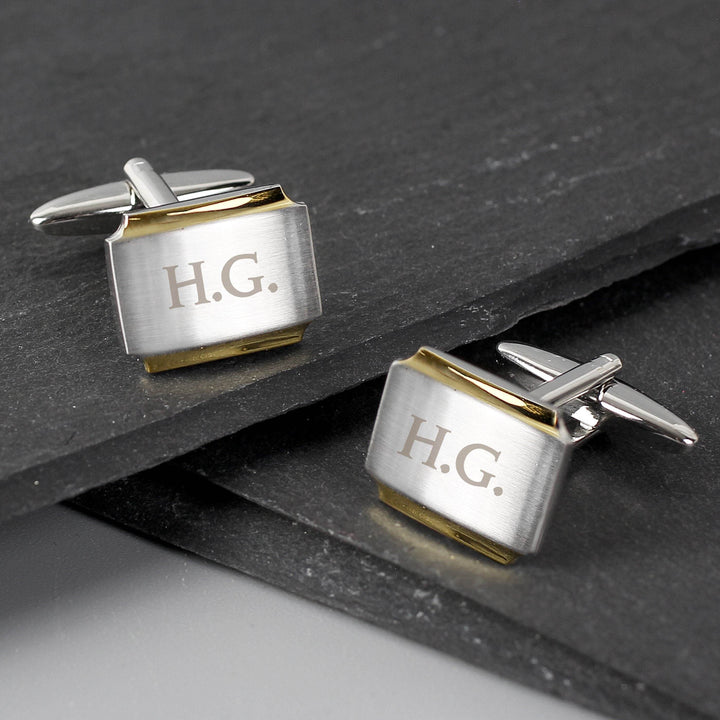 Personalised Gold Plated Cufflinks