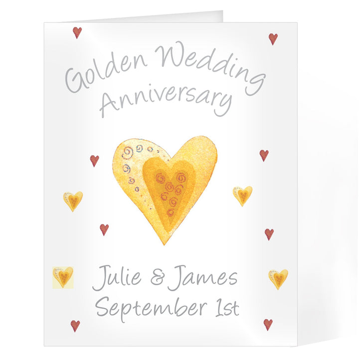 Personalised Golden Anniversary Card