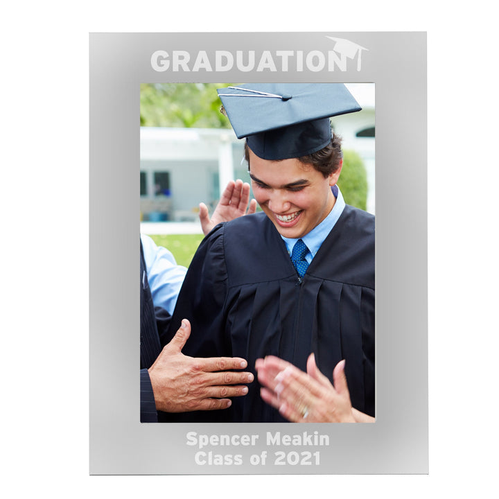 Personalised Graduation 7x5 Silver Photo Frame