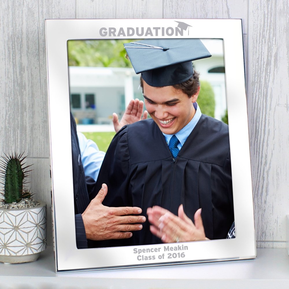 Graduation Silver Frame Buy Personalised Graduation 8x10 Inch Silver Photo Frame from £13.99 ...