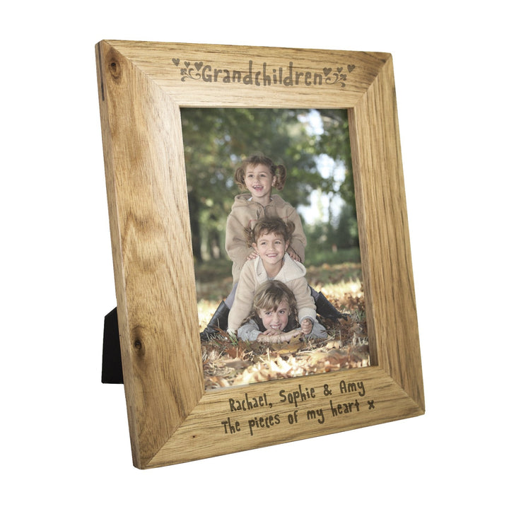 Personalised Grandchildren 5x7 Wooden Photo Frame