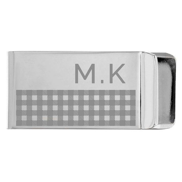 Personalised Hatched Money Clip