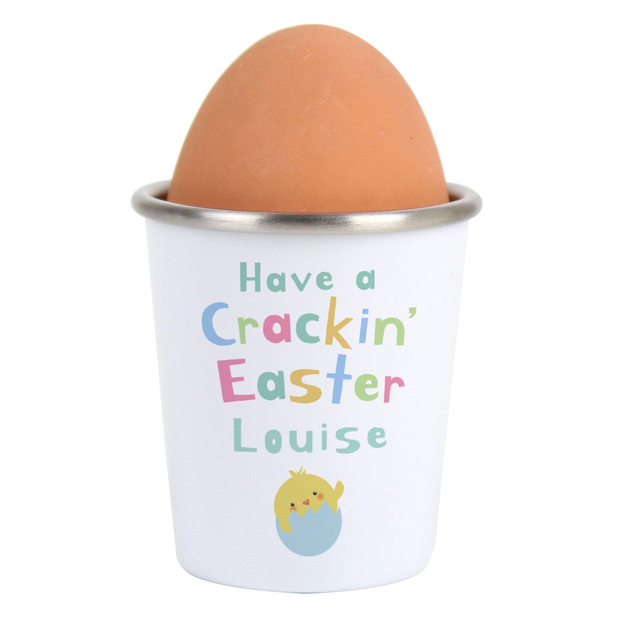 Personalised Have A Cracking Easter Egg Cup