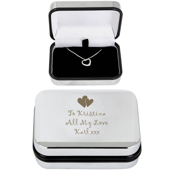 Personalised Heart Necklace and Box
