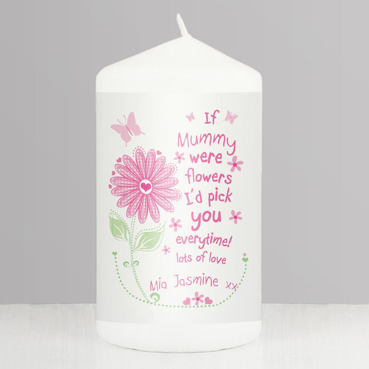 Personalised Id Pick You Pillar Candle