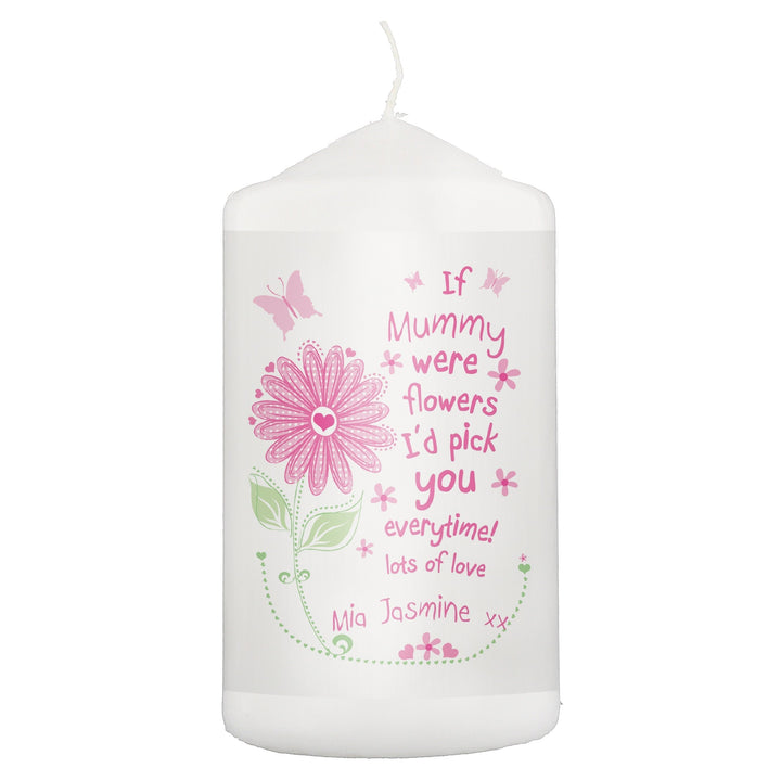 Personalised Id Pick You Pillar Candle