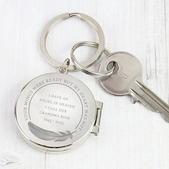 Buy Personalised In Loving Memory Round Photo Keyring from £11.49 ...
