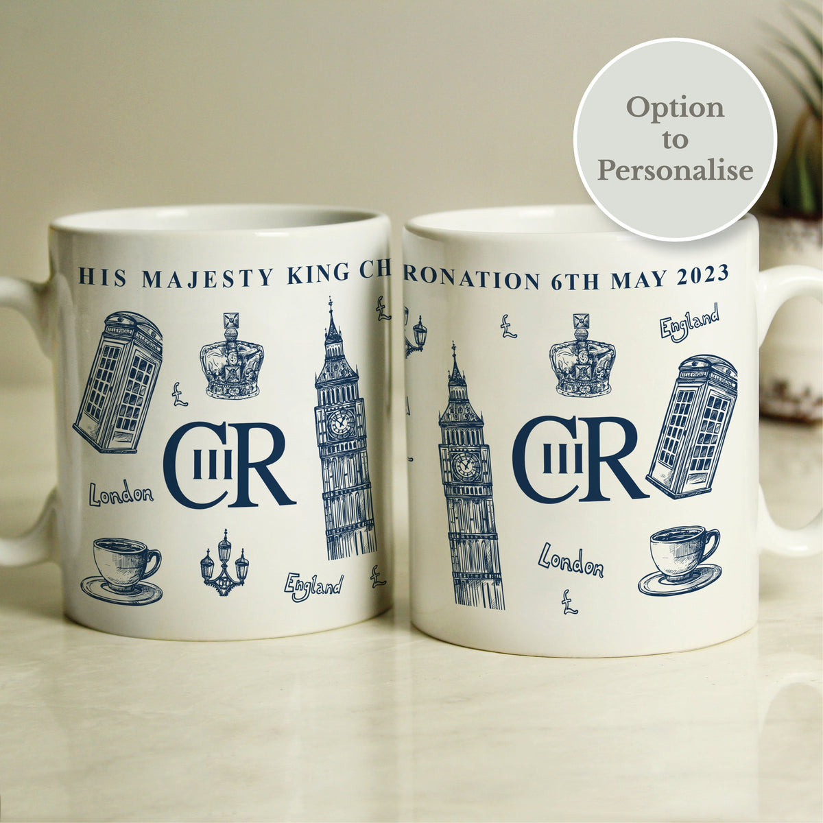 Personalised King Charles III British Icons Coronation Commemorative Mug   Personalised King Charles III Coronation Commemorative Gifts - Gifts Finder