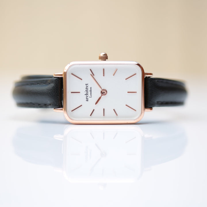 Personalised Ladies Architect Lille Brilliant White Watch - Modern Font Engraved