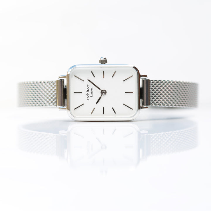 Personalised Ladies Architect Lille Cloud Silver Watch - Handwriting Engraved