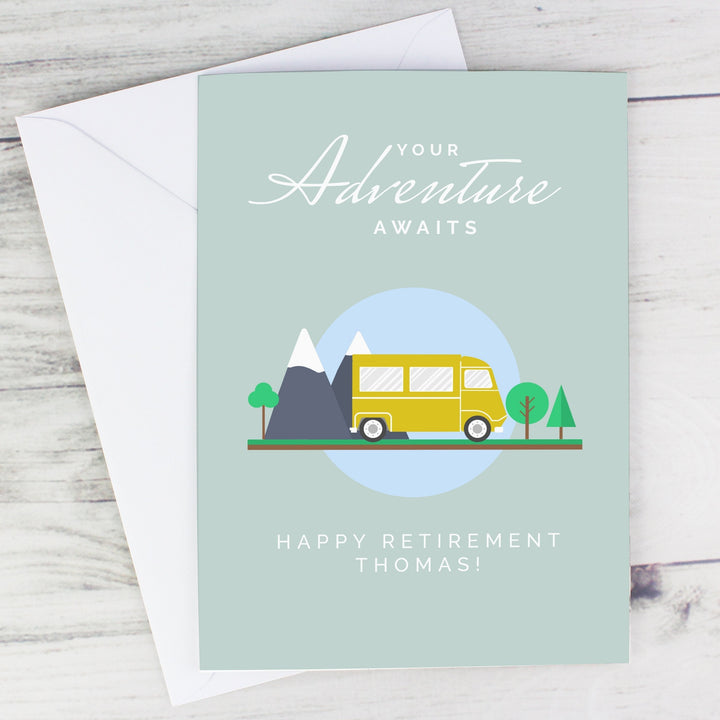 Personalised Leaving Retirement Adventure Card