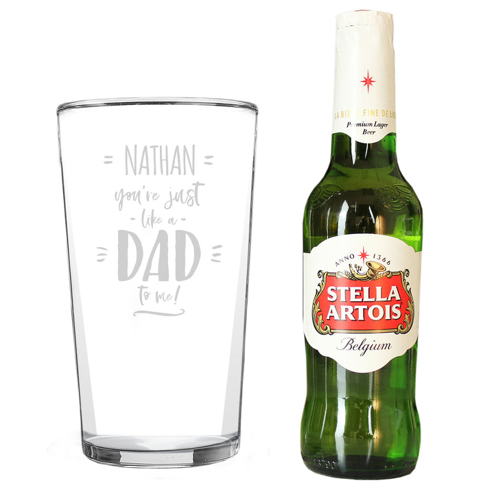 Personalised Like A Dad To Me Beer Set