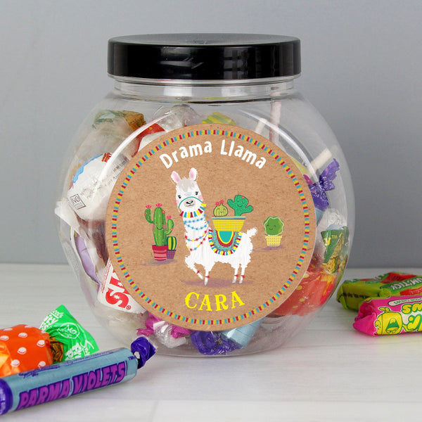 Personalised Llama Sweet Jar