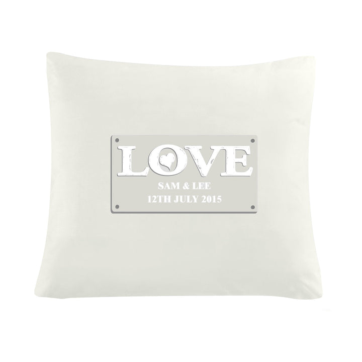 Personalised LOVE Cushion Cover