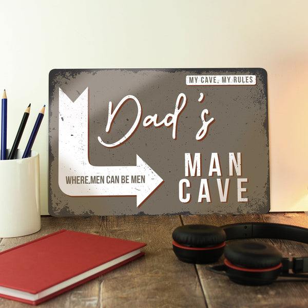 Personalised Man Cave Metal Sign - Father's Day gift