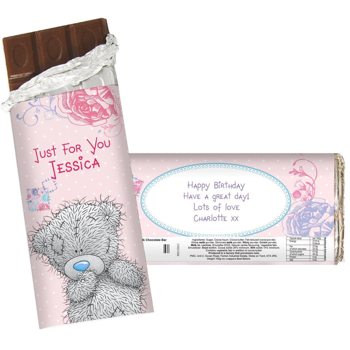 Personalised Me To You Girls Milk Chocolate Bar