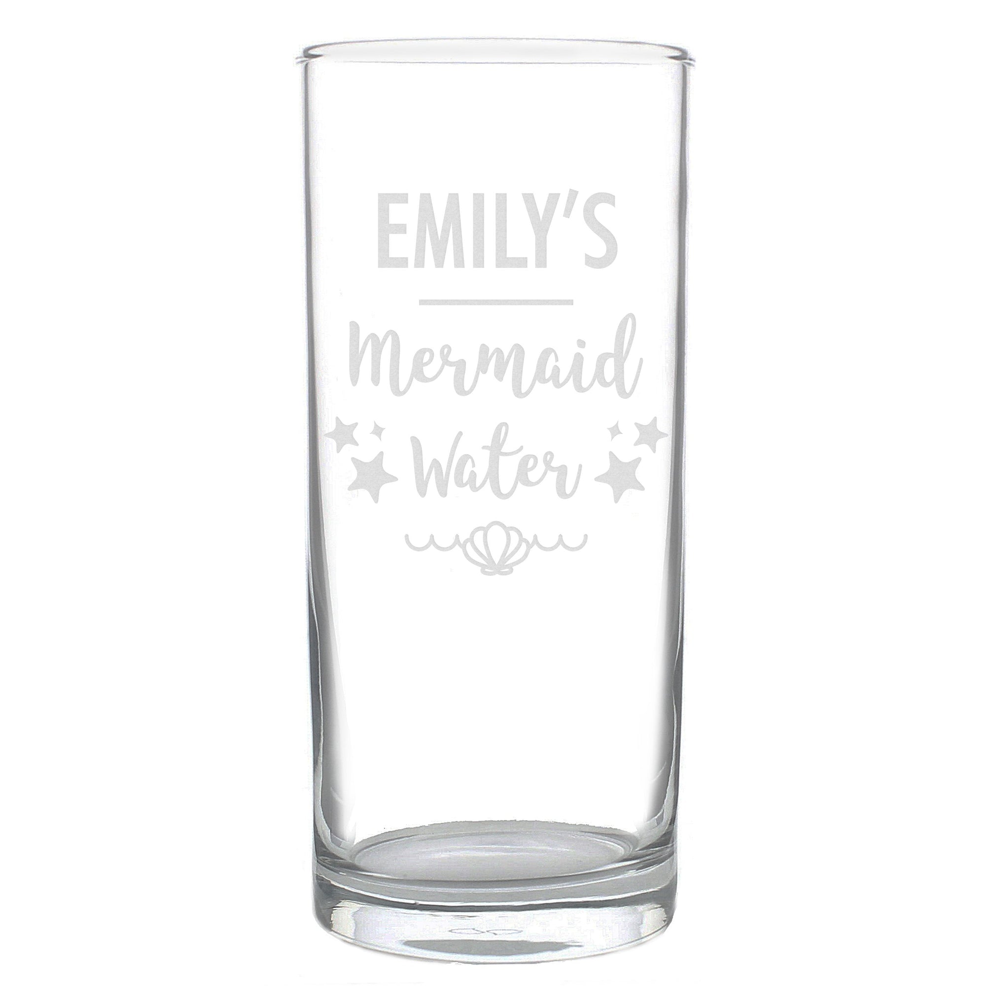 Personalised Mermaid Water Hi Ball Glass