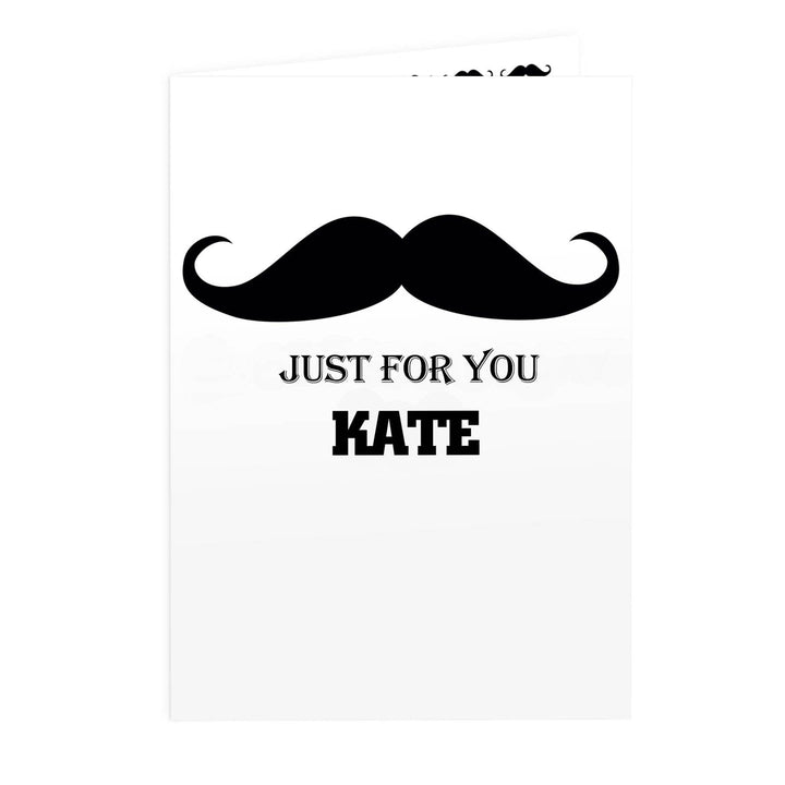 Personalised Moustache Card