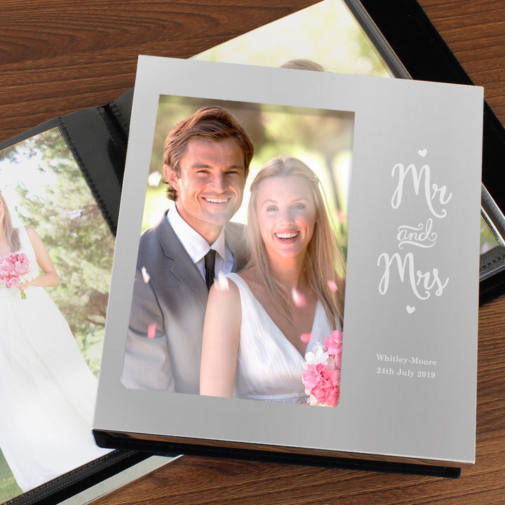 Personalised Mr and Mrs 4x6 Photo Frame Album