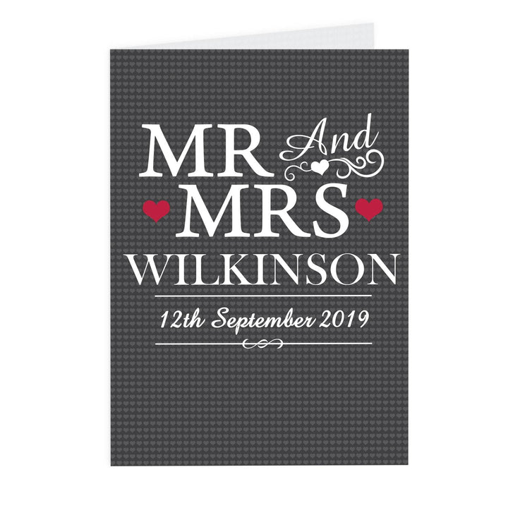 Personalised Mr & Mrs Card