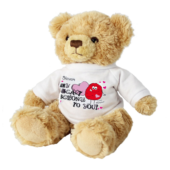 Personalised My Heart Belongs To You Monster Teddy Bear