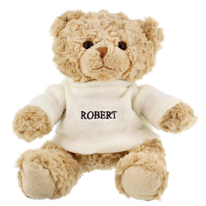 Personalised Name Only Teddy Bear  - Grey