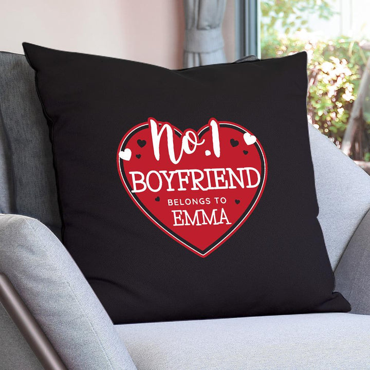 Personalised No.1 Belongs To Heart Cushion Cover