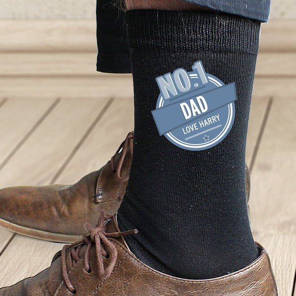 Personalised No.1 Men's Socks