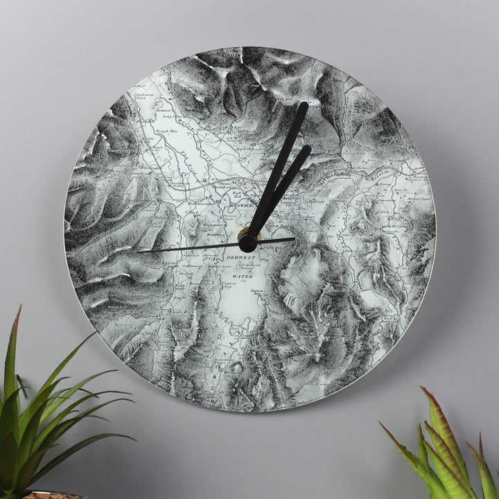 Personalised Old Series 1805 - 1874 Glass Map Clock