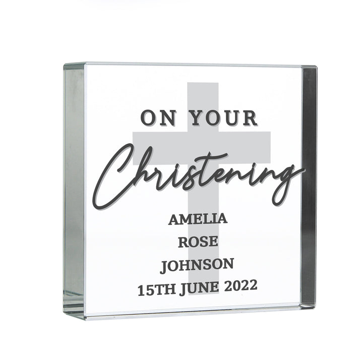 Personalised On Your Christening Crystal Token