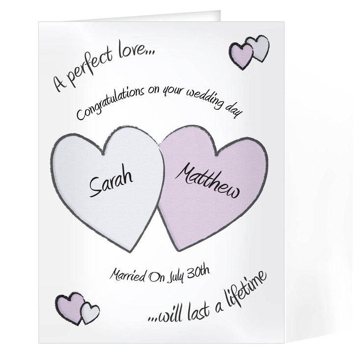 Personalised Perfect Love Wedding Card