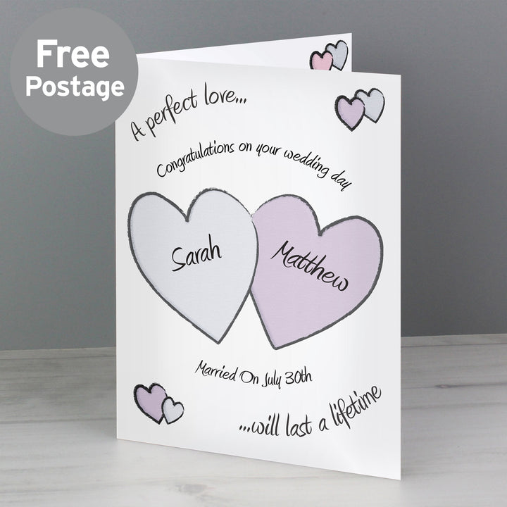 Personalised Perfect Love Wedding Card