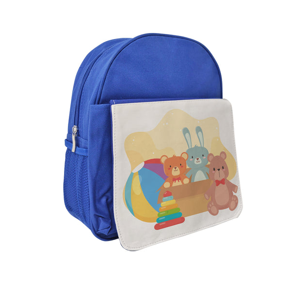 Personalised Photo Blue Kids Backpack