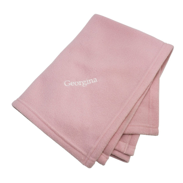 Personalised Pink Baby Blanket