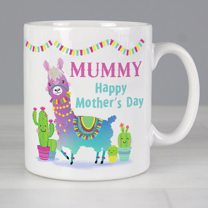 Personalised Pink Llama Mug