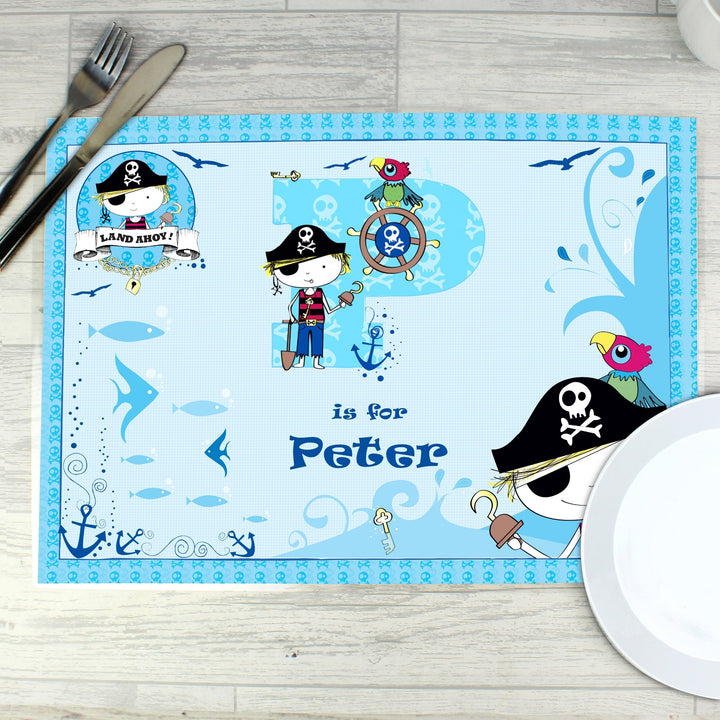 Personalised Pirate Placemat
