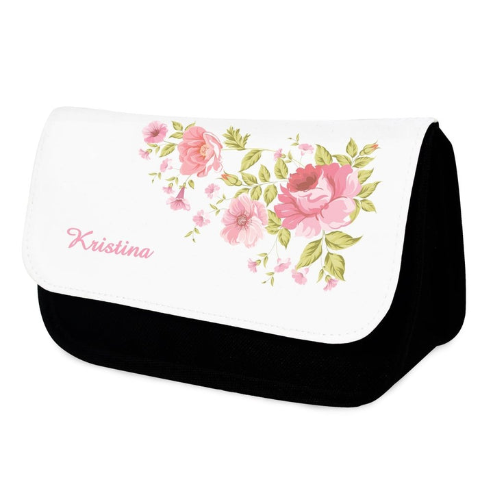 Personalised Pretty Rose Make Up Bag - Personalised Make Up Bags