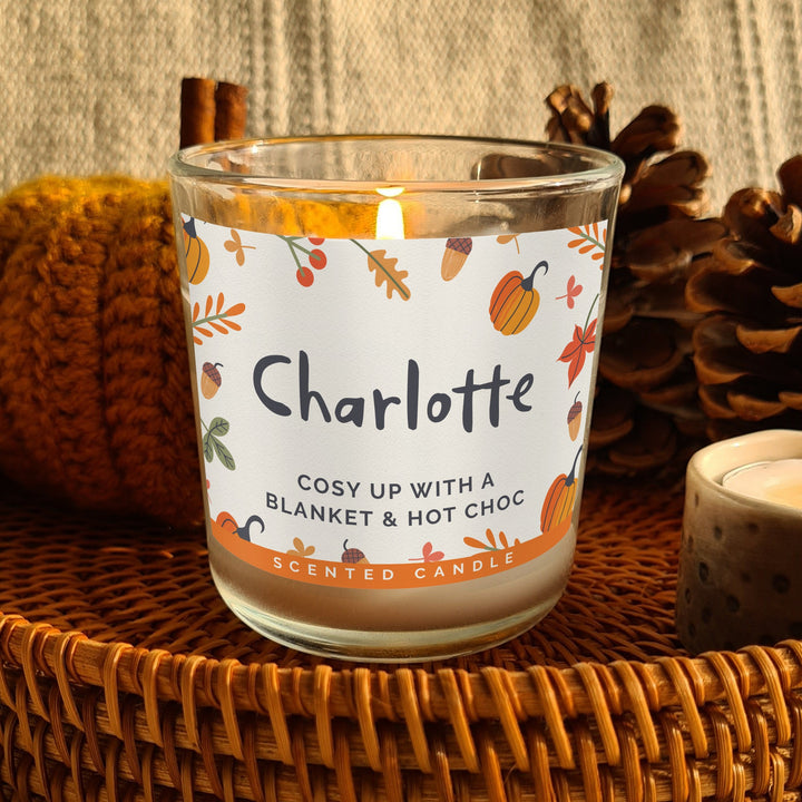 Personalised Pumpkin Scented Jar Candle