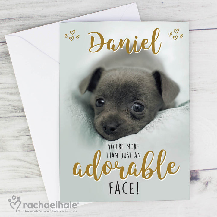 Personalised Rachael Hale Adorable Face Card