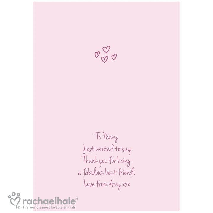 Personalised Rachael Hale 'Great Friends' Card